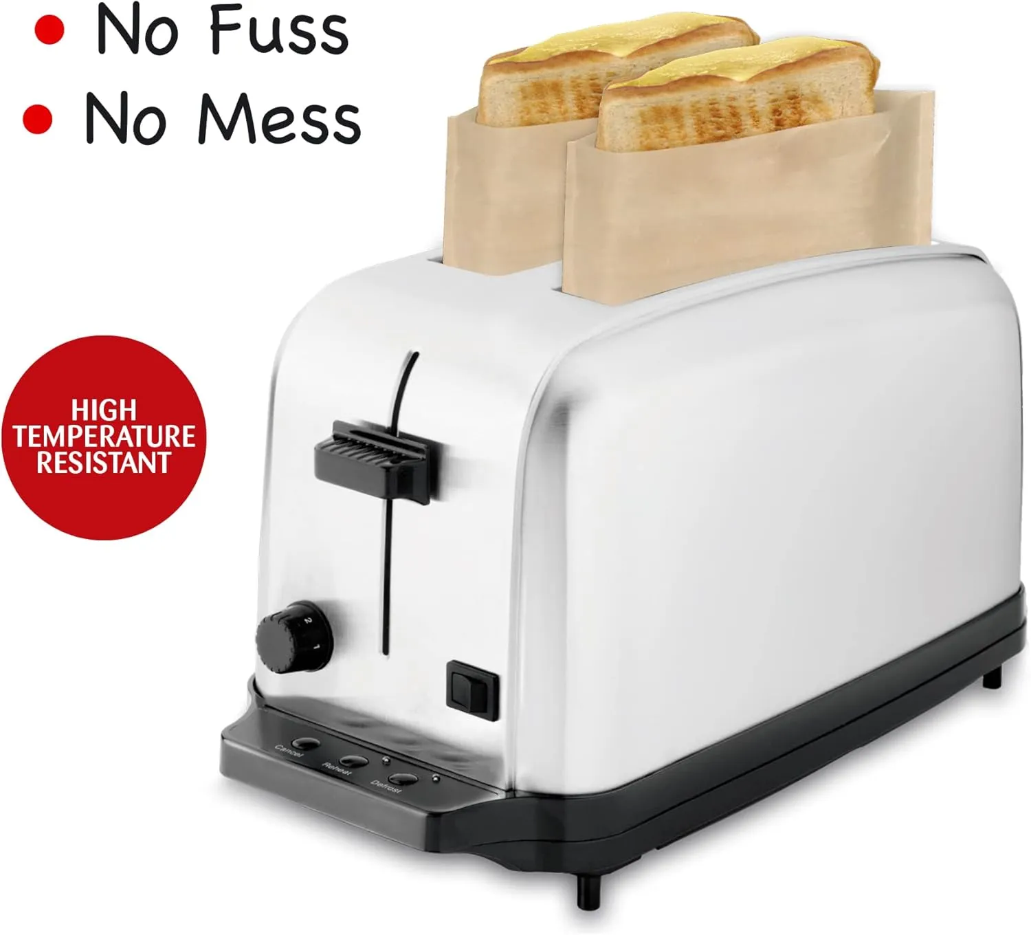 SAP010-24 Toaster Bag, Plastic, Silver