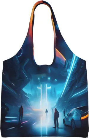Science Fiction Future Shoulder bag - convenient to carry, suitable for shopping, work and study