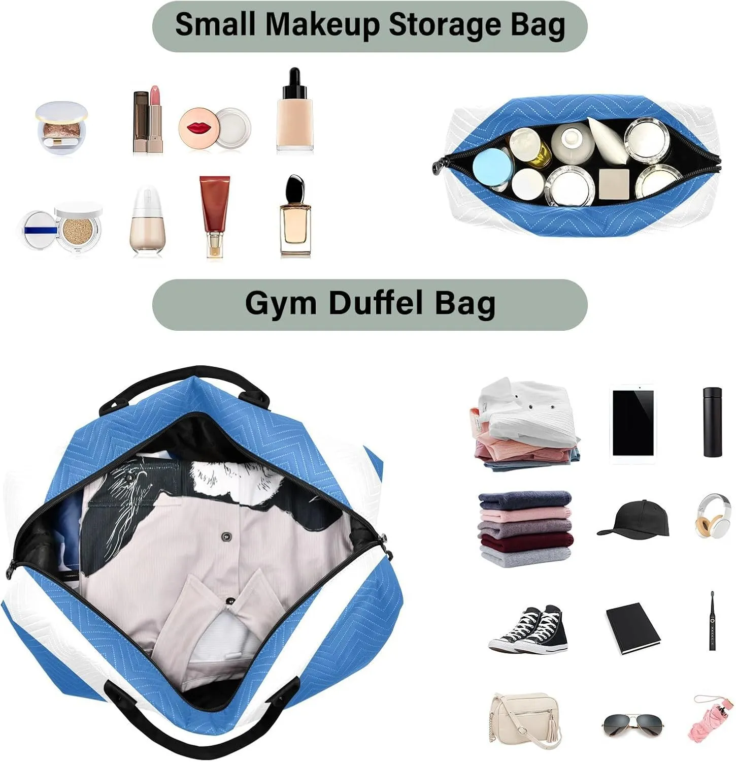 Scotland Flag Travel Duffle Bag Quilt Gym Bag Weekender Bags Overnight Bag Carry On Bag with Make Up Bag for Women Ladies Airplane Trip Travel Essentials Gifts