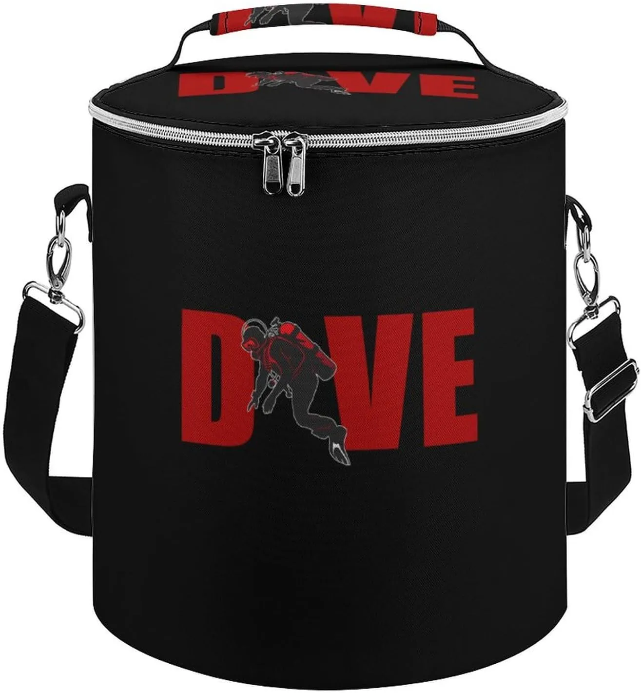 Scuba Diving Diver Insulated Lunch Bag Reusable Cooler Tote Bag for Camping Picnic Beach Work