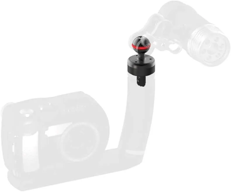 SeaLife Ball Joint Adapter for Flex-Connect, Connects Any Brand of Underwater Light That Uses a Standard 1”/25mm Ball Joint Mounting System