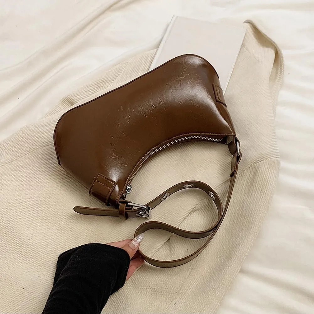 Shoulder Bag Y2k Purse for Women Punk Style Hobo Handbag Trendy Shoulder Purse Pu Leather Clutch Y2k Bag Fall Purse