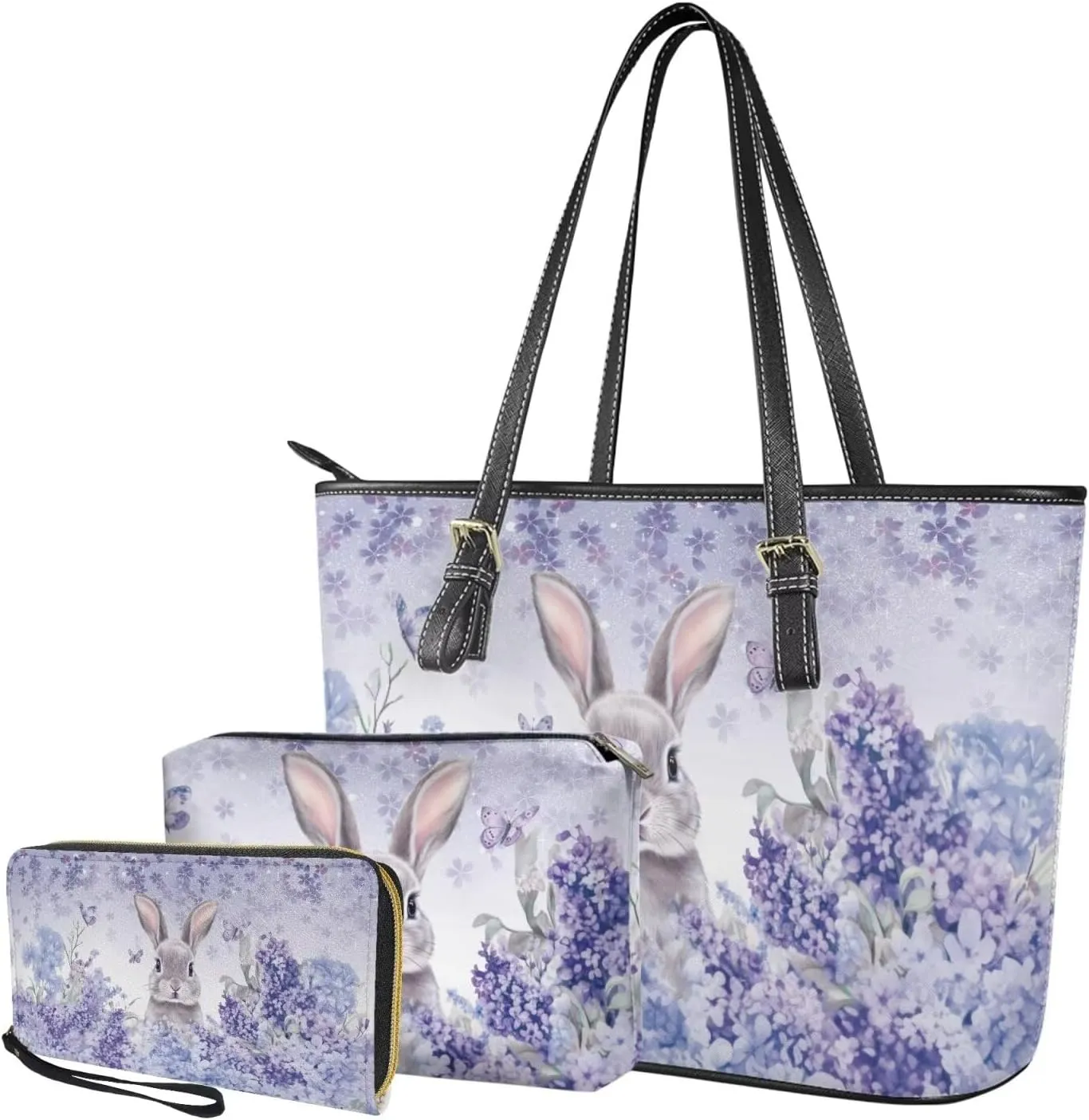 Shoulder Bags Set 3 Piece Bucket Bags Satchel Bags for Women Women's Wristlet Handbags Purses for Women