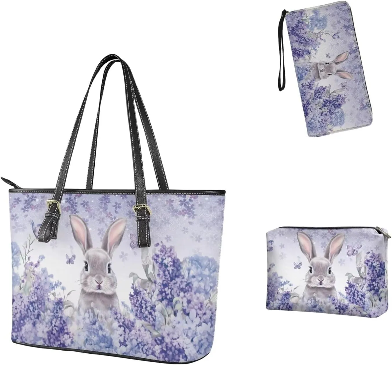 Shoulder Bags Set 3 Piece Bucket Bags Satchel Bags for Women Women's Wristlet Handbags Purses for Women