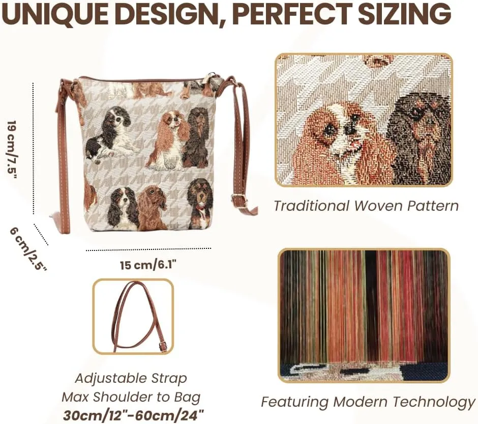 Signare Tapestry Cross-body Satchel Bag/Lightweight Purse