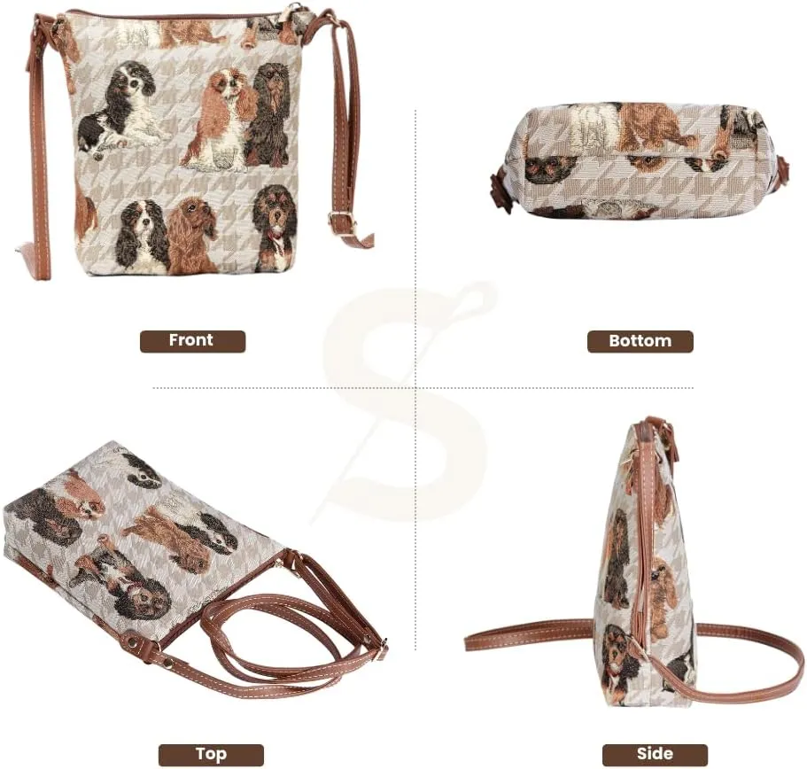 Signare Tapestry Cross-body Satchel Bag/Lightweight Purse
