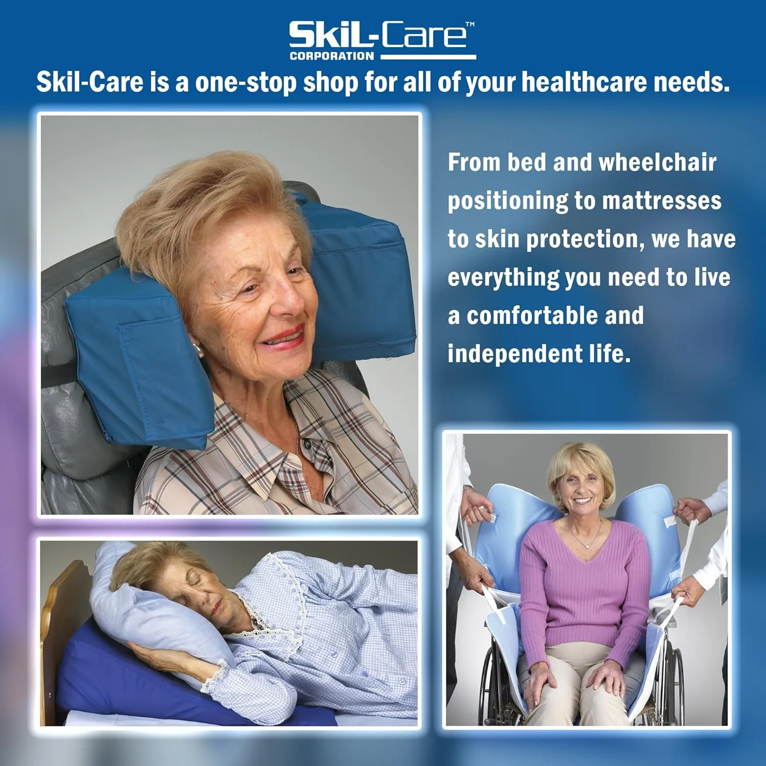 Skil-Care Foot Drop Boot, Medium, 4" Wide x 11" High, Synthetic Sheepskin Liner, Heel Suspension, Adjustable Straps, Fits Either Foot, 503171