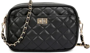 Small Crossbody Bag with Wide Guitar Strap Camera Purse Shoulder Handbag Satchel