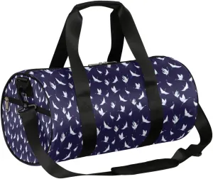 Small Gym Duffel Bags 17.8×9×9 Crane In The Sky Gym Bag for Men Women Overnight Weekender Bag Lightweight Sport Duffle Bag Carry On Gymbag