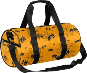 Small Gym Duffel Bags 17.8×9×9 Cute Halloween Theme Gym Bag for Men Women Overnight Weekender Bag Lightweight Sport Duffle Bag Carry On Gymbag