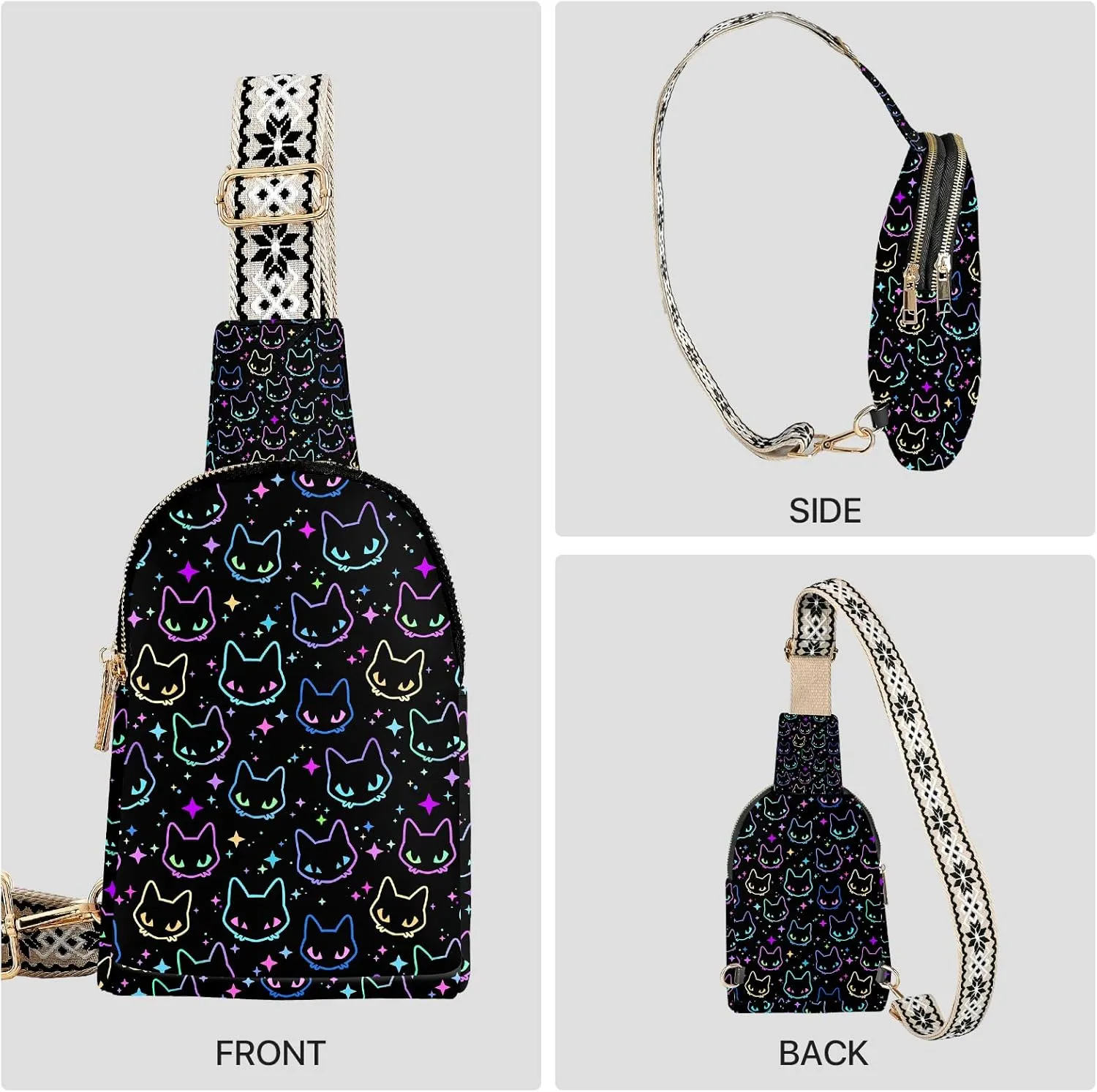 Small Leather Sling Bag for Women Cell Phone Purse Crossbody Bag Casual Outdoor Shopping Waterproof Adjustable Strap