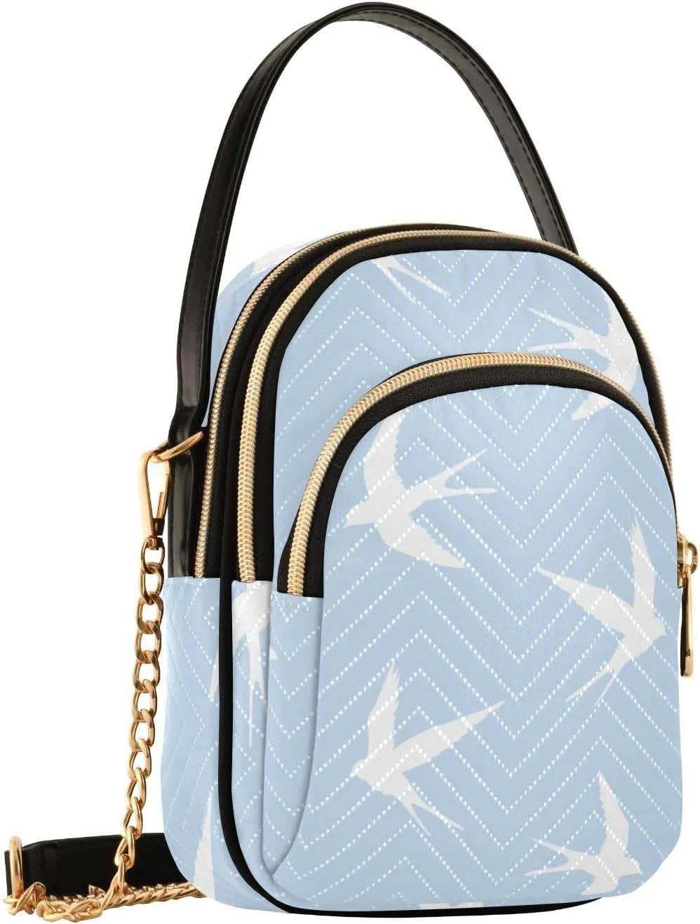 Small Phone Purse Crossbody Cell Phone Purse Phone Wallet Bag with Zipper Pockets Shoulder Strap Handle for Women Daisy
