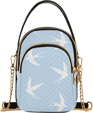 Small Phone Purse Crossbody Cell Phone Purse Phone Wallet Bag with Zipper Pockets Shoulder Strap Handle for Women Daisy