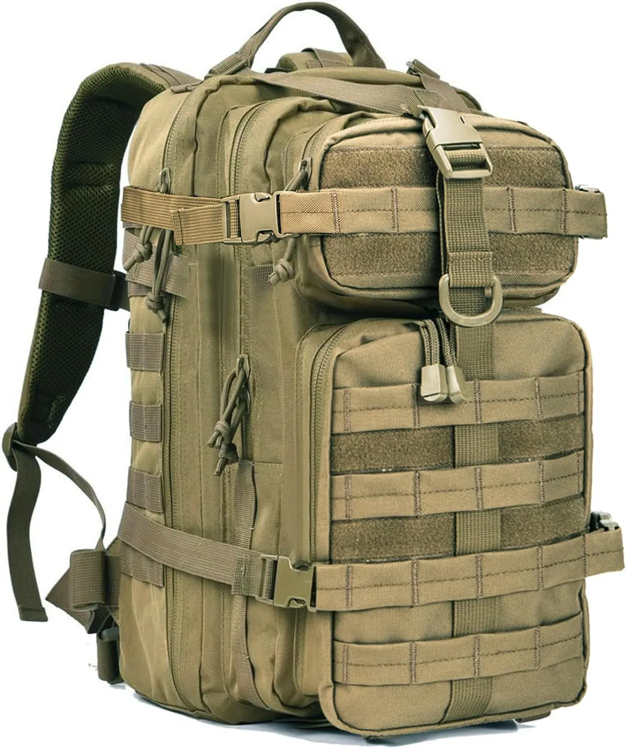 Small Tactical Backpack Military Daypack - 30L Backpack for Men Molle Assault Pack Bug Out Bag for Hiking Camping Travel Army Hunting Rucksack Trekking (Green)