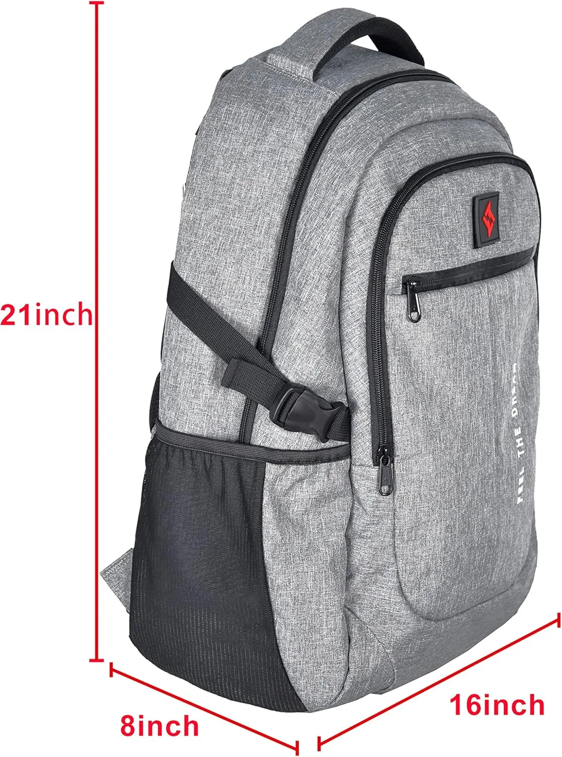 Smell Proof Bags with Lock Odor Proof Backpack Daypack Stash Bookbag with Combination Lock Travel Casual Daypacks Gray