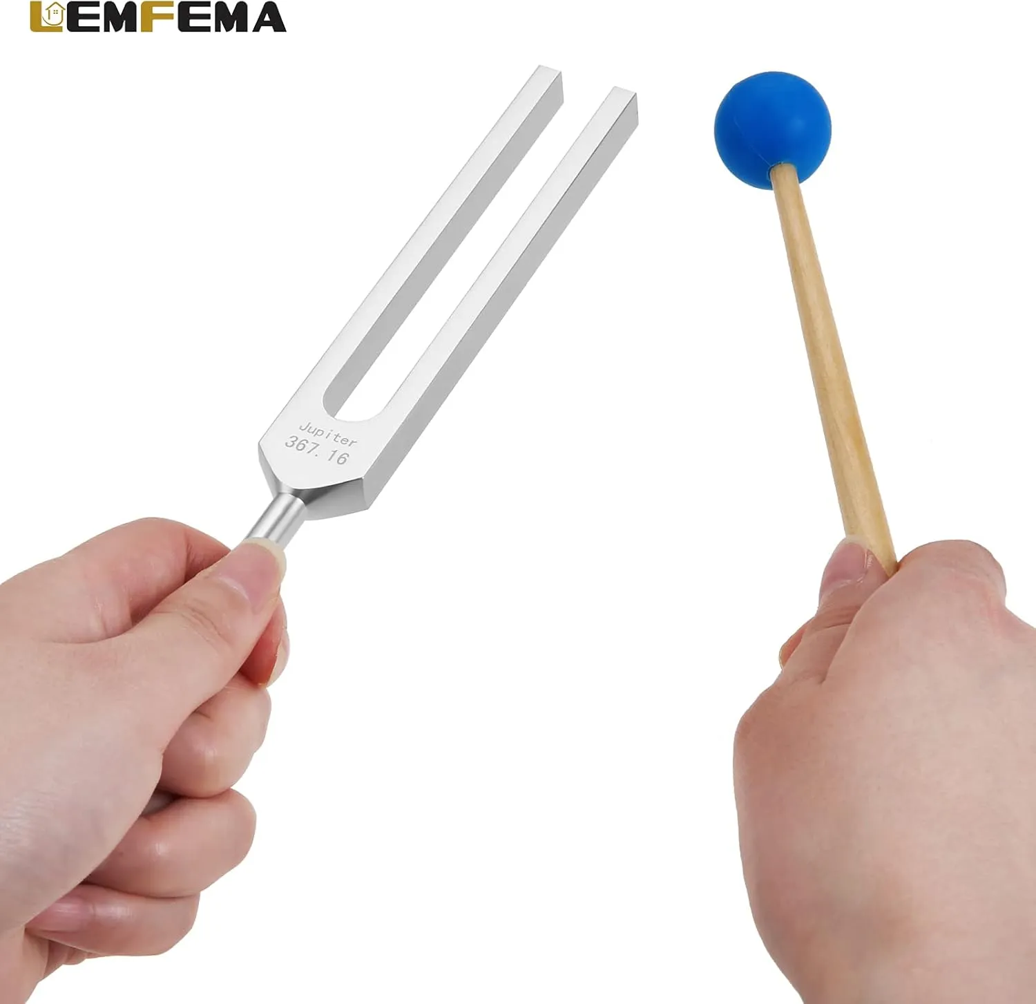 Solfeggio Tuning Fork Set, 11 Tuning Forks Perfect for Sound, with Silicone Hammer Cleaning Cloth and Bag(252.44Hz, 282.54Hz, 442.46Hz, 272.2Hz, 420.88Hz etc)