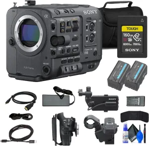 Sony FX6 Full-Frame Cinema Camera (Body Only) (ILME-FX6V)   160GB Memory Card   BP-U35 Battery   Bag   Memory Wallet   Cleaning Kit   HDMI Cable (Renewed)