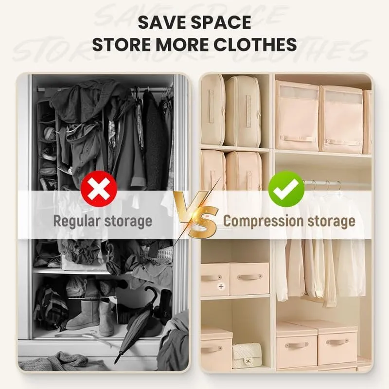 Space Saving Self Compression Organizer,2024 New Compression Duvet Storage Bag Large Capacity,Self Compression Moving Organizer Bags Heavy Duty Moving Bags for Comforters