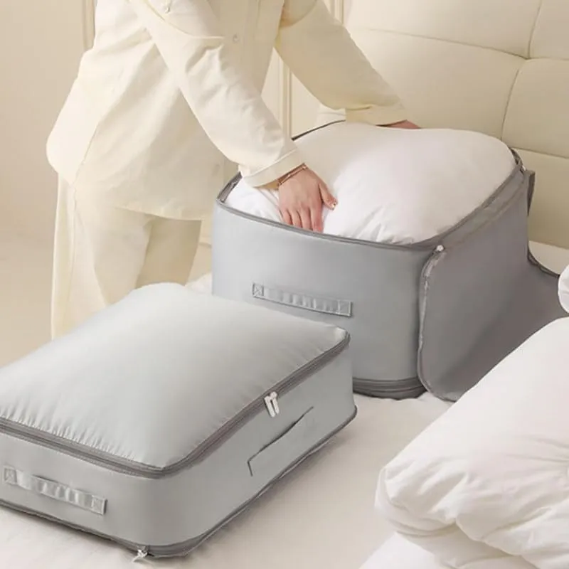Space Saving Self Compression Organizer,2024 New Compression Duvet Storage Bag Large Capacity,Self Compression Moving Organizer Bags Heavy Duty Moving Bags for Comforters