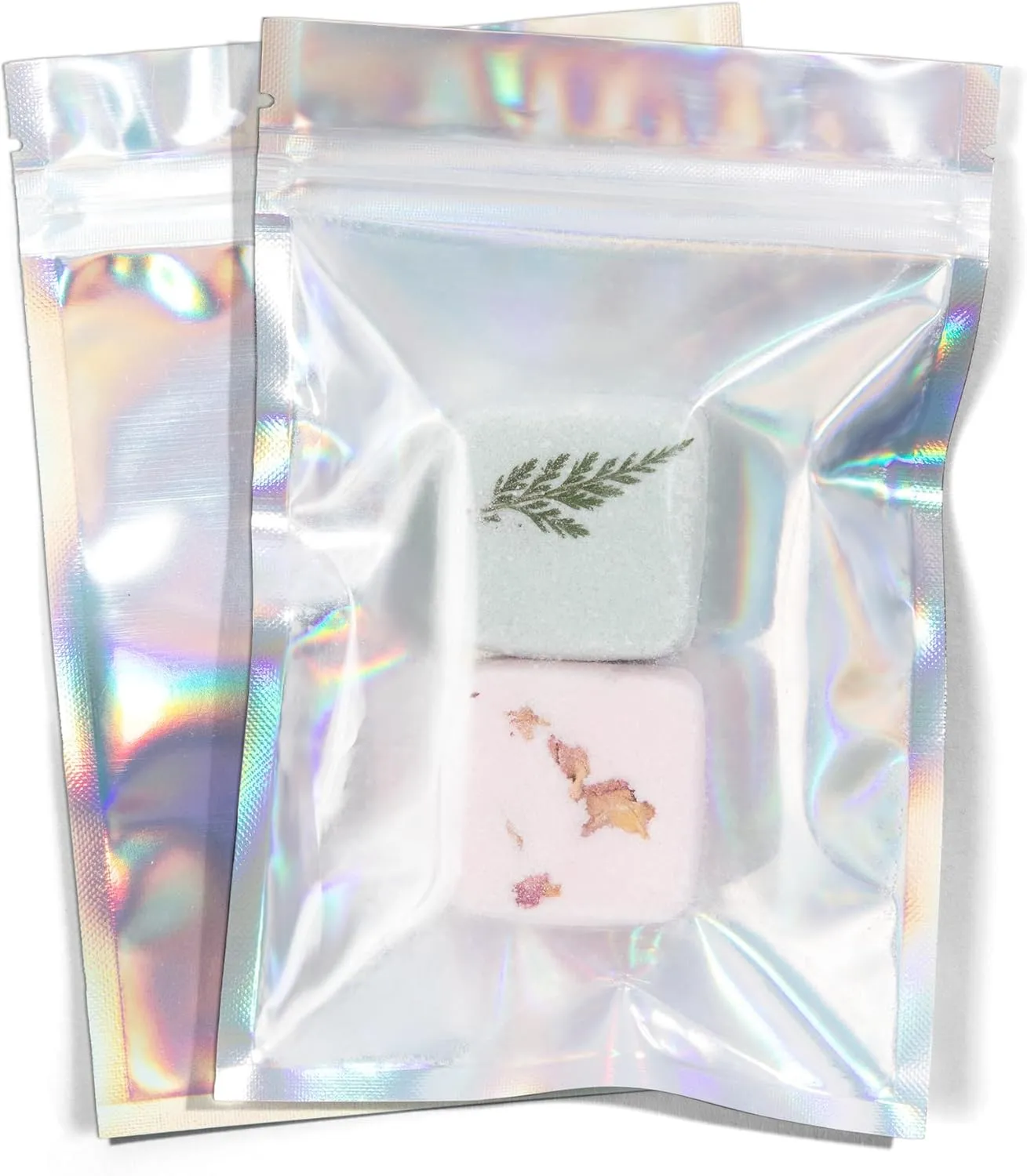 Spartan Industrial - 4" X 6" Holographic Resealable Bags - Pack of 200 Smell-Proof Heat Seal Bags for Cookies, Candy Packaging, Bath Salts, and More