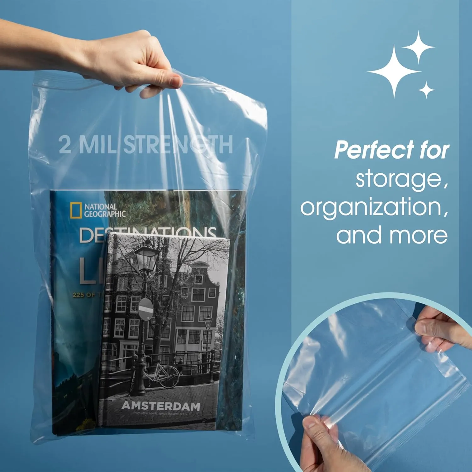 Spartan Industrial - 9” X 12” (200 Count) 2 Mil Clear Reclosable Zip Plastic Poly Bags with Resealable Lock Seal Zipper