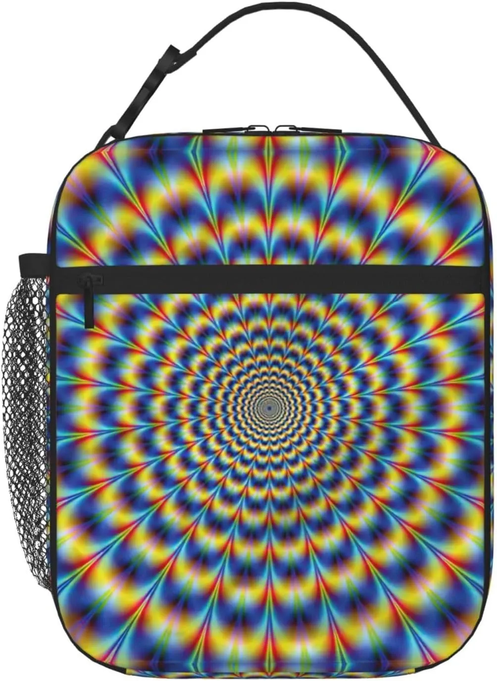 Spiral Optical Illusion Gif Portable Insulated Lunch Box For Men Women Lunch Bag Suitable For Outings