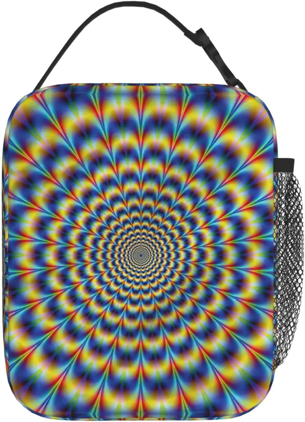 Spiral Optical Illusion Gif Portable Insulated Lunch Box For Men Women Lunch Bag Suitable For Outings