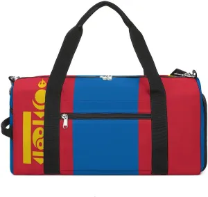 Sports Duffel Bag with Mongolia Flag for Men Women Shoe Compartment Travel