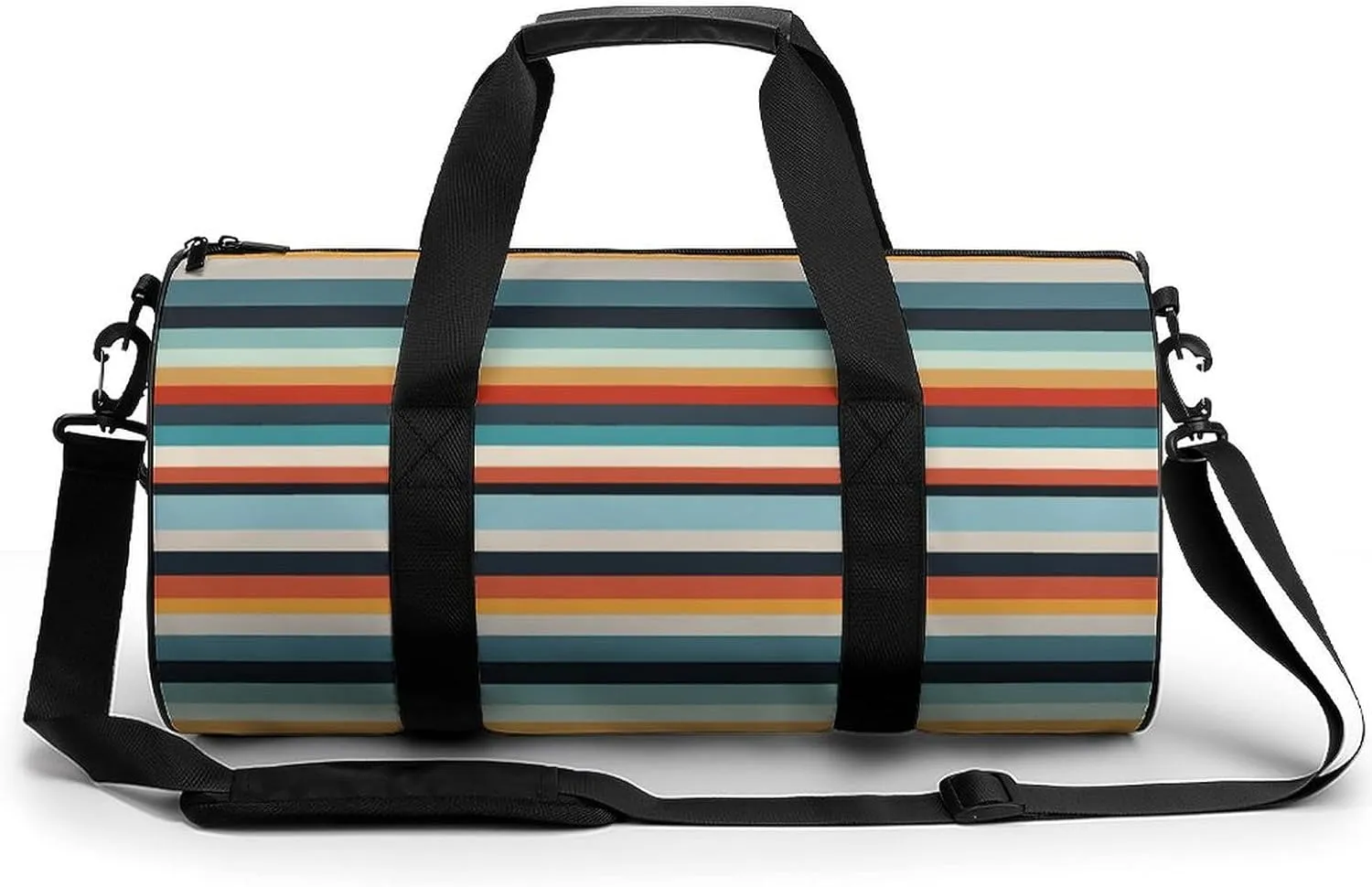 Sports Gym Bag for Women Men Travel Duffel Bag Tote Weekender Bag Fashion Striped Carry on Overnight Bag for Travel Swimming Fitness Workout Sports Duffle Bag