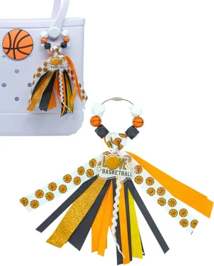 Sporty Charms for Bogg Bag Accessories, Insert PVC Rubber Decorative Compatible with Handbag, Beach Tote, Rubber Beach Bag Accessories