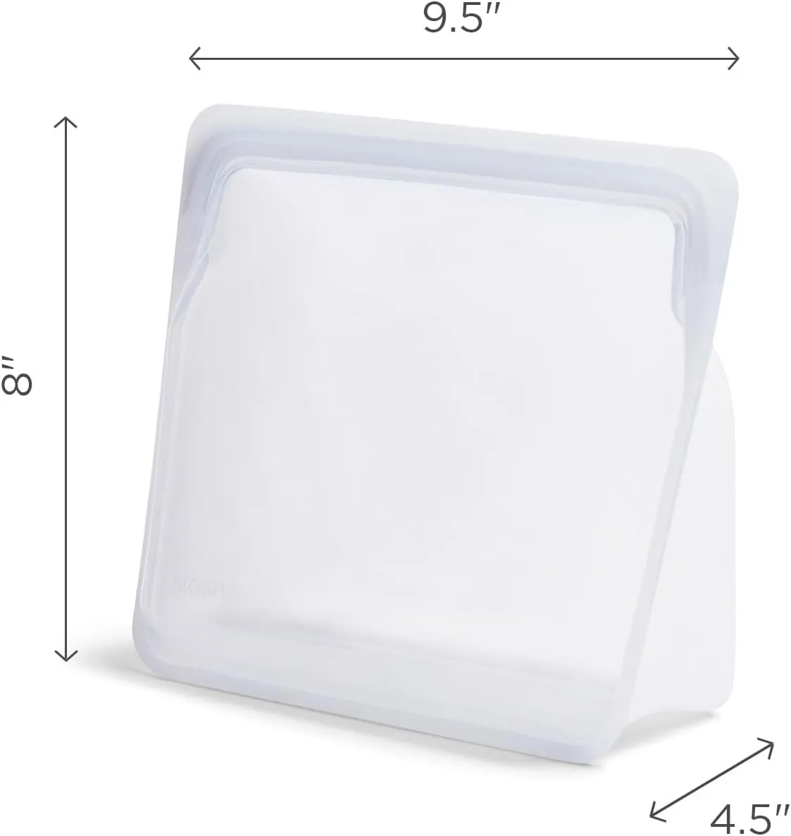Stasher Premium Silicone Reusable Food Storage Stand-Up Mega Bag, Pink, Microwave, Sous Vide, Dishwasher, Oven and Freezer Safe, BPA Free, Leak-free, Eco-friendly, 104 Oz