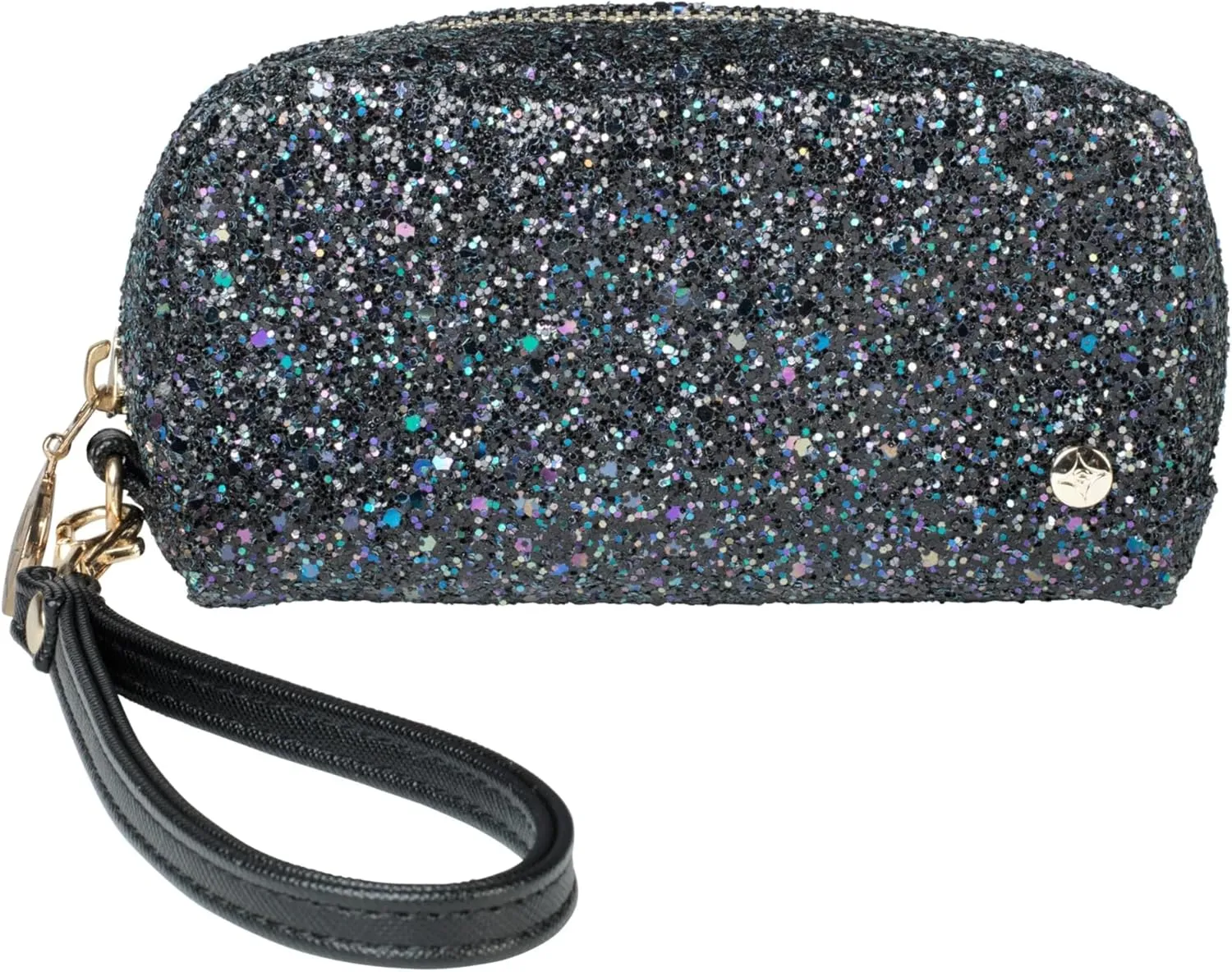 Stephanie Johnson Mini Pouch Wristlet – Small Travel and Makeup Pouch with Zipper, Mini Clutch for Essentials & Everyday Use, Hollywood Black