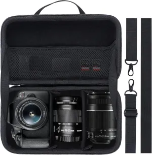 Storage Case Compatable With Canon EOS Rebel T7 / T7i / R100 / R50 / R5 / R6 Mark II / R7 / R8 / 90D / 5D Mark IV DSLR Camera