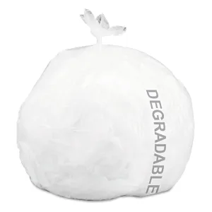 Stout by Envision Controlled Life-Cycle Plastic Trash Bags, Pallet of 238 Cases (28560 Bags Total), 13 Gal., 24"x30", Medium White Plastic, Made in The USA