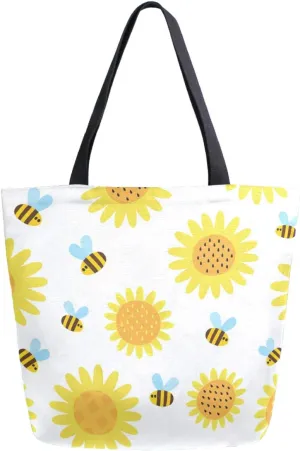 Stylish Cute Pattern Extra Large Shoulder Tote Bag for Beach Travel Weekender Gym Grocery Shopping