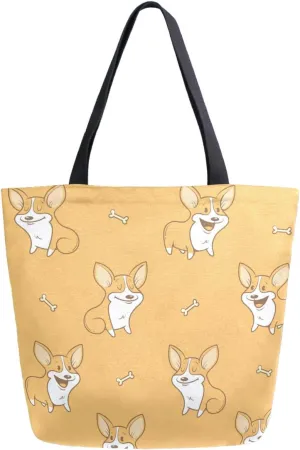 Stylish Funny Pattern Extra Large Shoulder Tote Bag for Beach Travel Weekender Gym Grocery Shopping