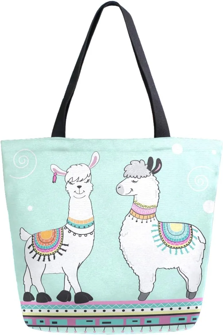 Stylish Funny Pattern Extra Large Shoulder Tote Bag for Beach Travel Weekender Gym Grocery Shopping