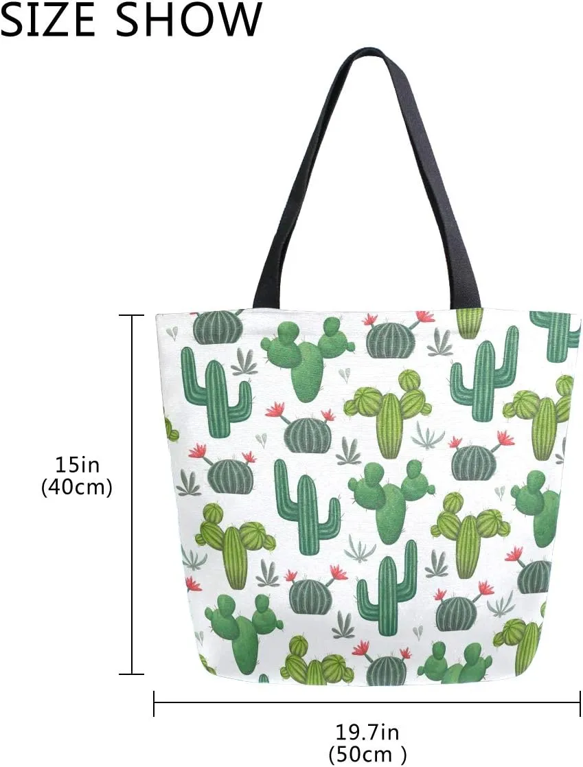 Stylish Funny Pattern Extra Large Shoulder Tote Bag for Beach Travel Weekender Gym Grocery Shopping