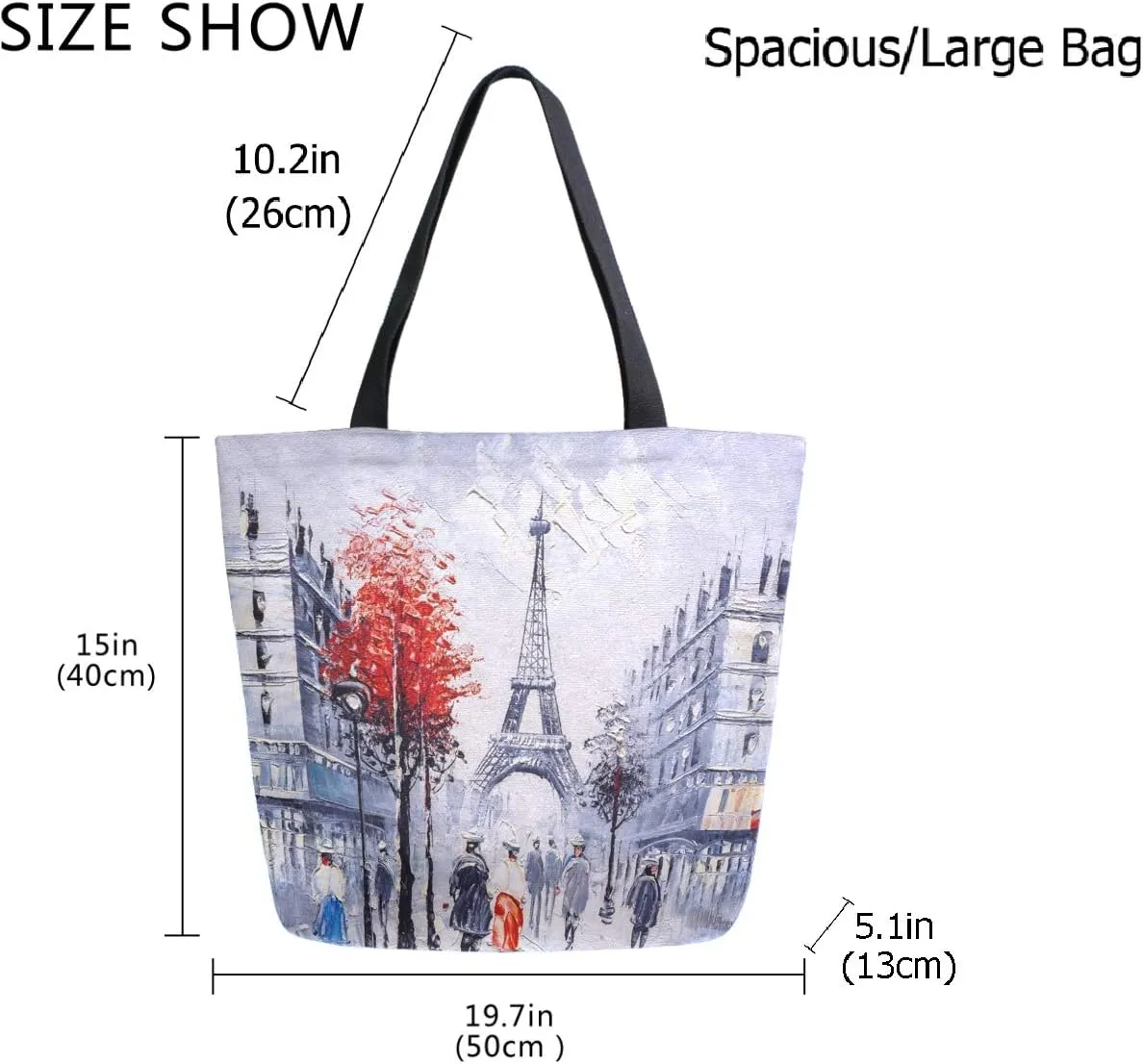 Stylish Print Extra Large Shoulder Tote Bag for Beach Travel Weekender Gym Grocery Shopping…
