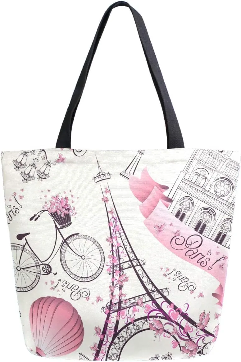 Stylish Print Extra Large Shoulder Tote Bag for Beach Travel Weekender Gym Grocery Shopping…