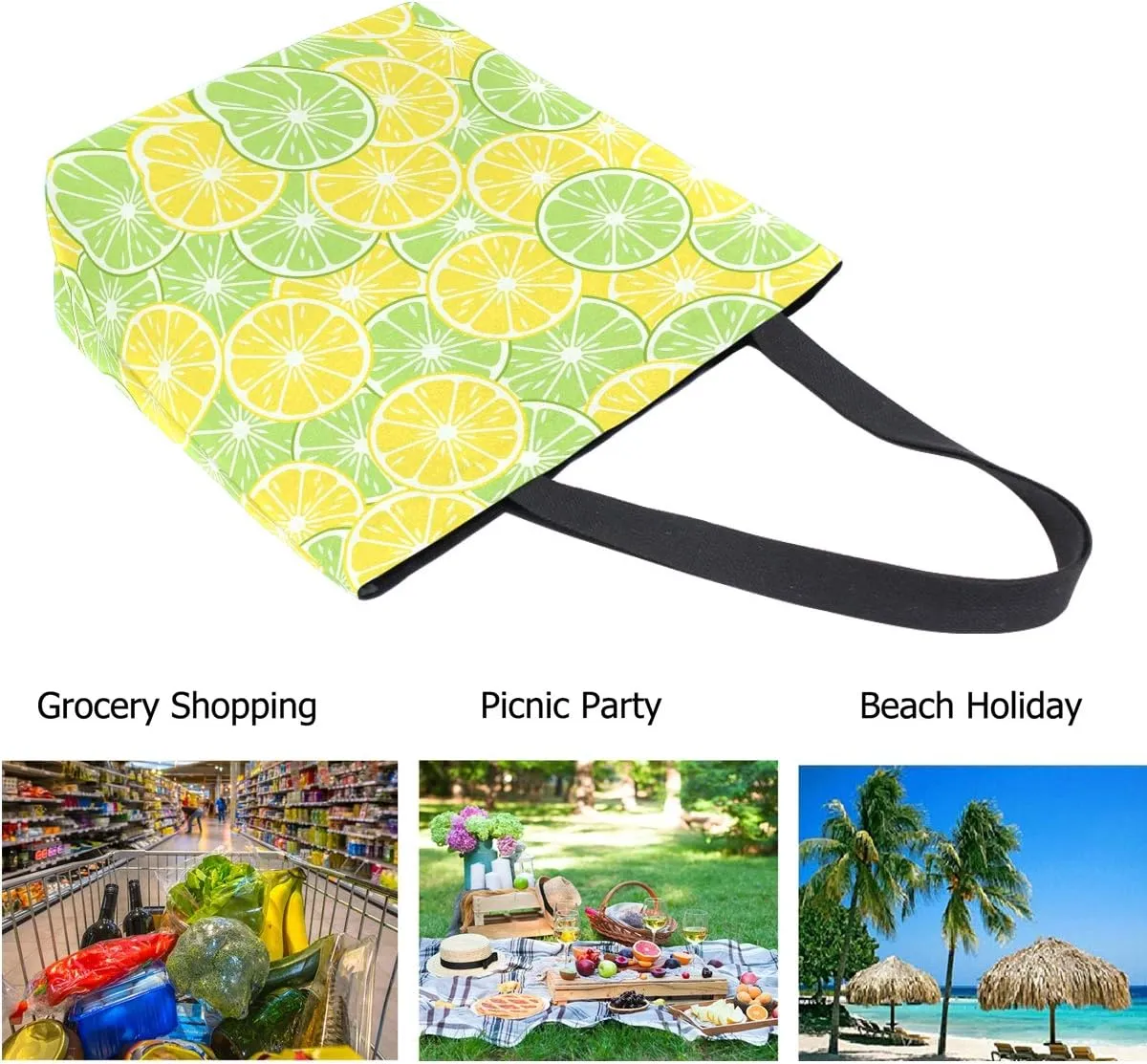 Stylish Print Extra Large Shoulder Tote Bag for Beach Travel Weekender Gym Grocery Shopping