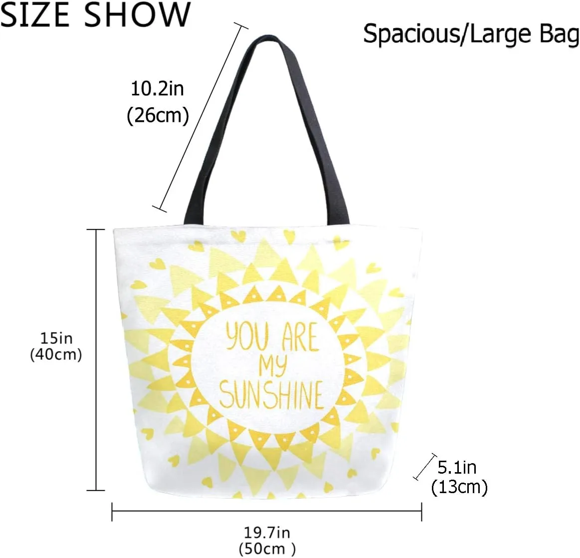 Stylish Print Extra Large Shoulder Tote Bag for Beach Travel Weekender Gym Grocery Shopping…