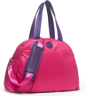 SUNNY BIRD Gym Duffel Bag for Women, Weekender Overnight Bag for Travel (Peony)