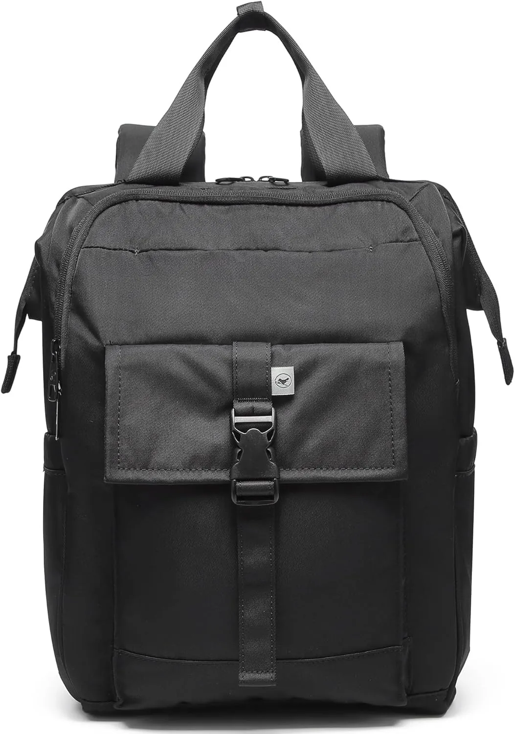 SUNNY BIRD Laptop Backpack, 15.6 Inch Laptop Work Bag, Wide Open Casual Daypack for Women, Men and Adult (Black)
