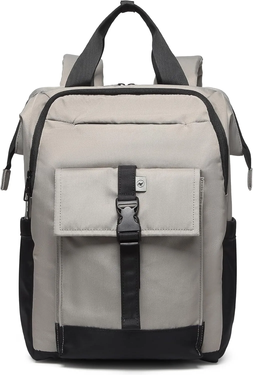 SUNNY BIRD Laptop Backpack, 15.6 Inch Laptop Work Bag, Wide Open Casual Daypack for Women, Men and Adult (Grey)