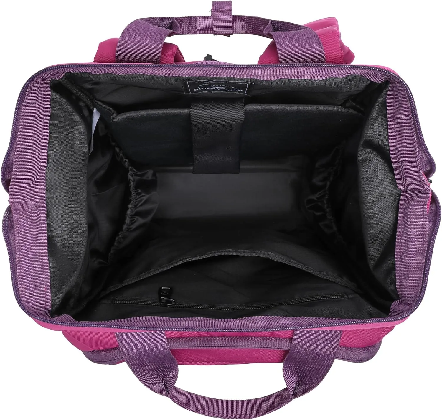 SUNNY BIRD Laptop Backpack, 15.6 Inch Laptop Work Bag, Wide Open Casual Daypack for Women, Men and Adult (Purple)