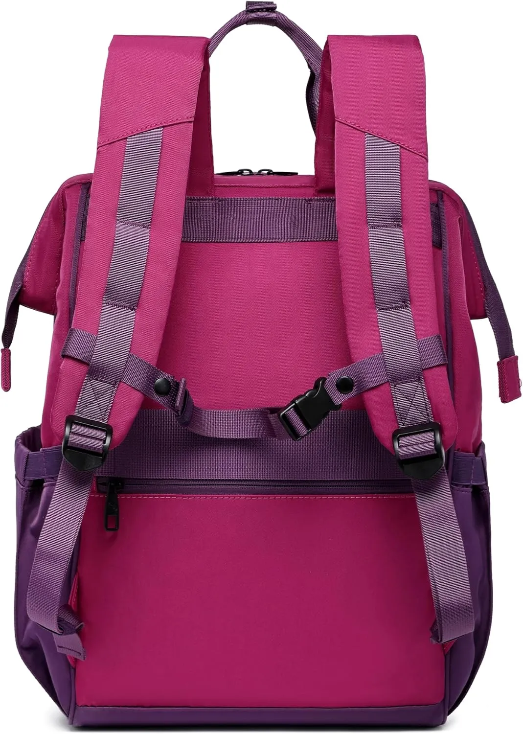 SUNNY BIRD Laptop Backpack, 15.6 Inch Laptop Work Bag, Wide Open Casual Daypack for Women, Men and Adult (Purple)