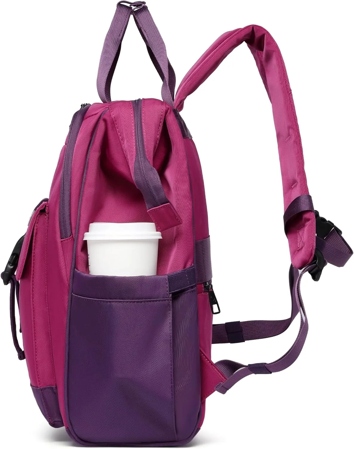 SUNNY BIRD Laptop Backpack, 15.6 Inch Laptop Work Bag, Wide Open Casual Daypack for Women, Men and Adult (Purple)