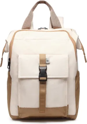 SUNNY BIRD Laptop Backpack, 15.6 Inch Laptop Work Bag, Wide Open Casual Daypack for Women, Men and Adult (White)