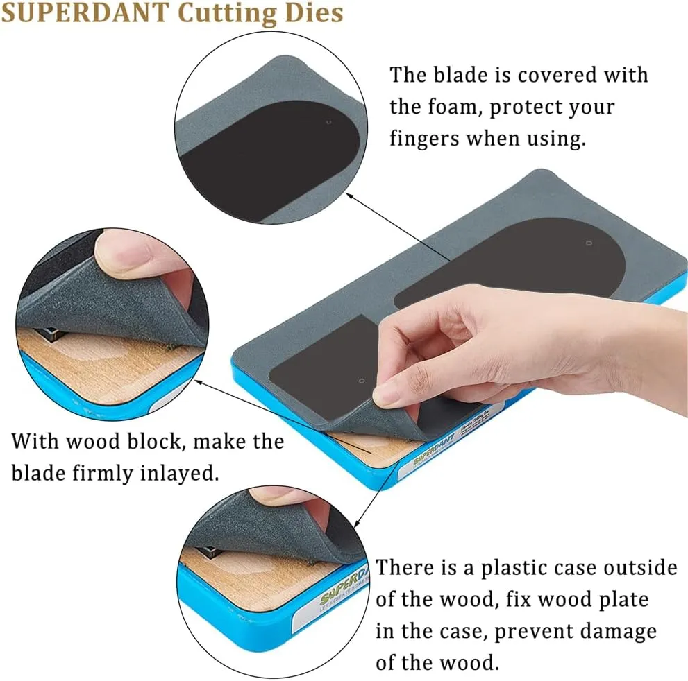 SUPERDANT Wallet Cutting Die Cut Leather Craft Card Holder Wallet Leather Die Cutter Small Change Coin Purse Wooden Die Cutter Vintage DIY Art Crafts for Men Women Mini Purse Making